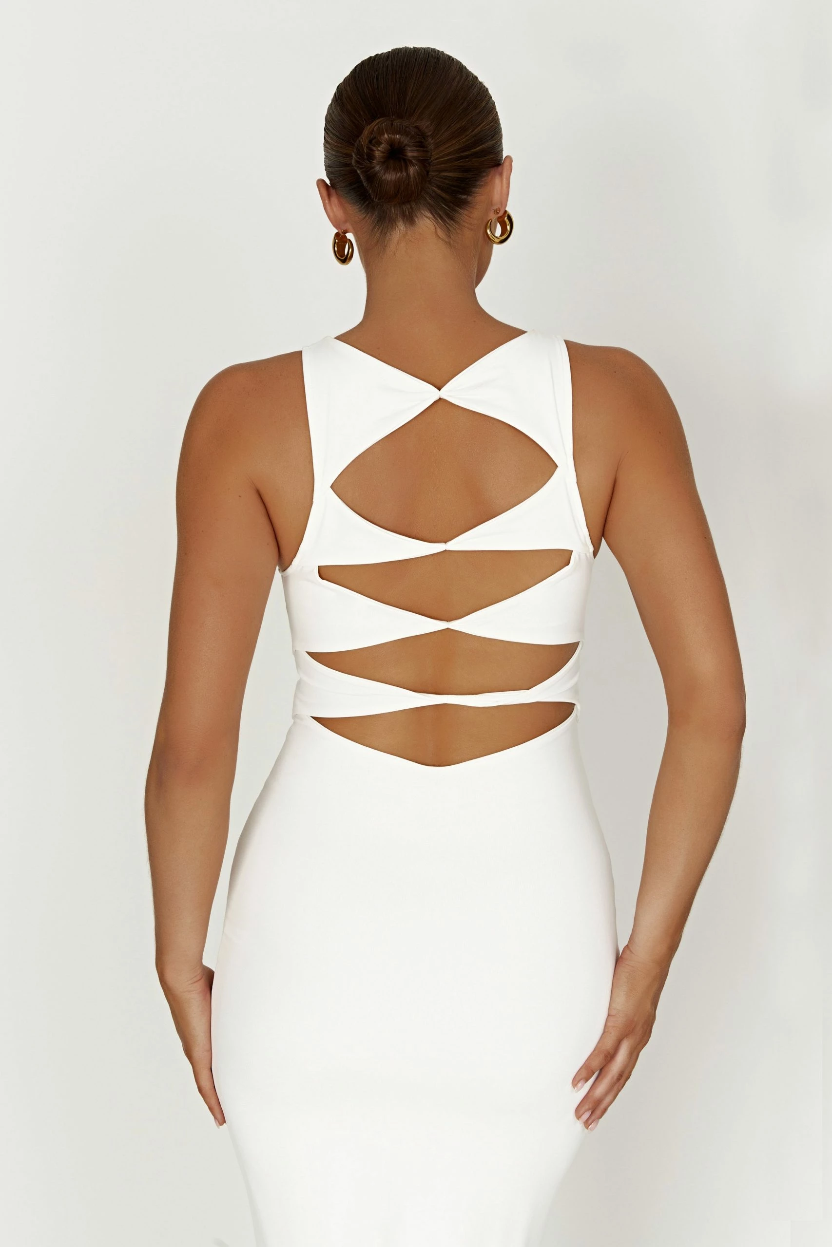 Chloe Cut Out Maxi Dress - White 7 Chloe Cut Out Maxi Dress - White - Image 5