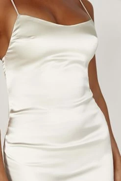 Jacinda Satin Slip Maxi Dress - Ivory -Meshki Shop 20230330 meshki ecomm winter katite0294