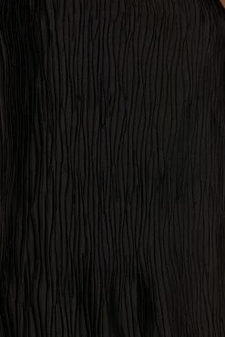 BSD Athena Plisse Mini Shift Dress - Black -Meshki Shop 20230418 meshki ecomm deesee katie3246