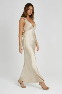 Nadia Maxi Satin Dress With Back Cowl - Gold 17 Nadia Maxi Satin Dress With Back Cowl - Gold -Meshki Shop 20230511 meshki ecomm deesee6974copy