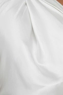 Laura Halter Satin Gown - White -Meshki Shop 20230511 meshki ecomm deesee7116