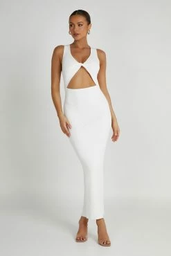 Kaesha Knit Maxi Dress - White