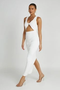 Kaesha Knit Maxi Dress - White -Meshki Shop 20230515 meshki ecomm new reshoots10161