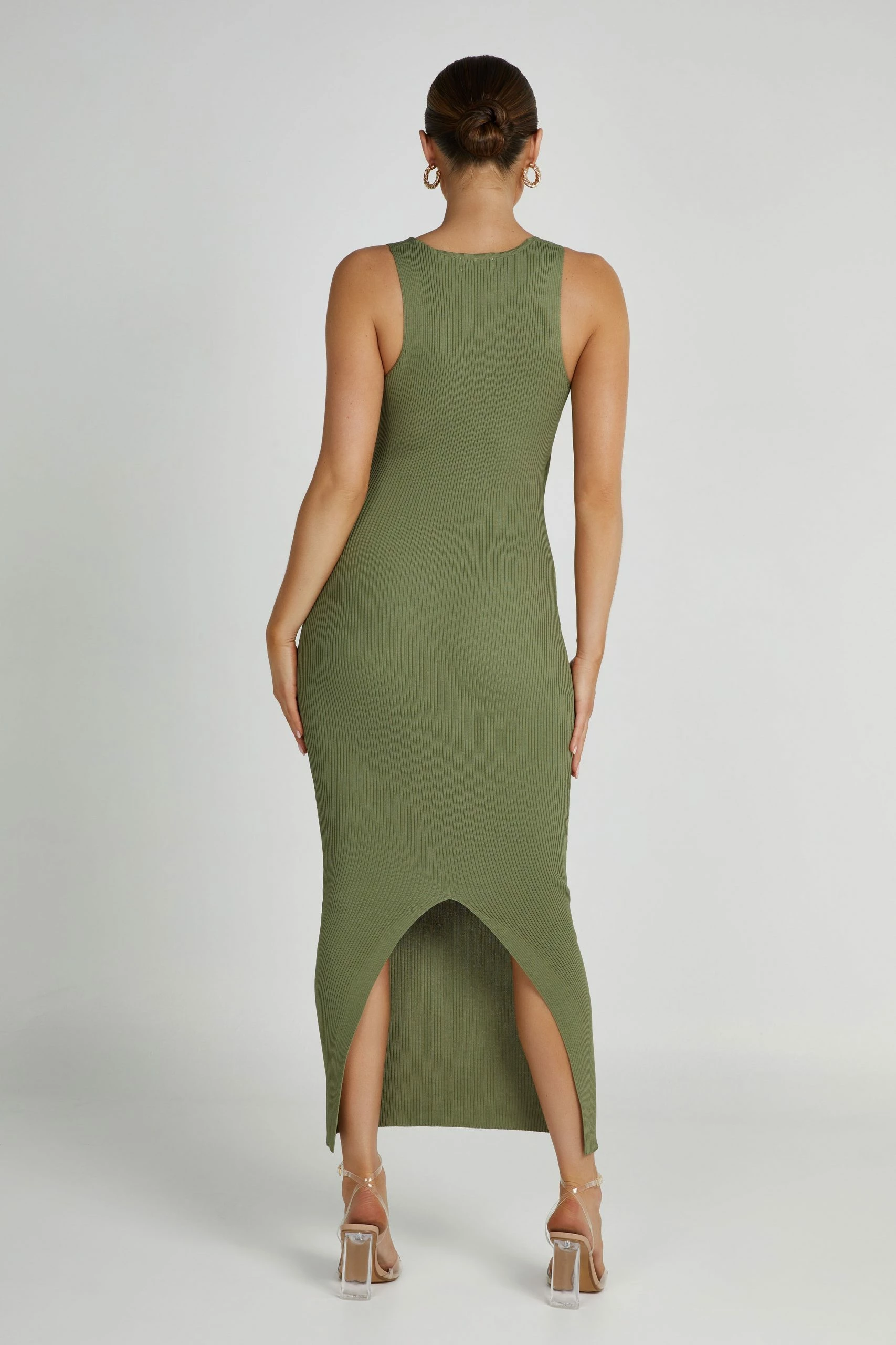 Kaesha Knit Maxi Dress - Olive 4 Kaesha Knit Maxi Dress - Olive - Image 2