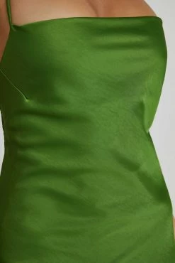 Sydney Straight Neck Slip Maxi Dress - Emerald -Meshki Shop 20230515 meshki ecomm new reshoots10239