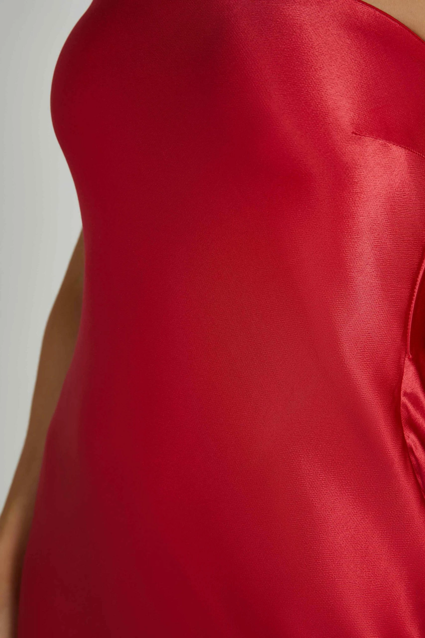 Rochelle Bow Back Satin Maxi Dress - Red 10 Rochelle Bow Back Satin Maxi Dress - Red - Image 8