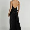 Kailey Low Back Maxi Dress With Detachable Bow Train - Black 2 Kailey Low Back Maxi Dress With Detachable Bow Train - Black -Meshki Shop 20230515 meshki ecomm new reshoots10827
