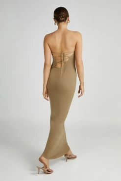 Emmy Strapless Knit Maxi Dress - Olive 17 Emmy Strapless Knit Maxi Dress - Olive -Meshki Shop 20230515 meshki ecomm new reshoots11201