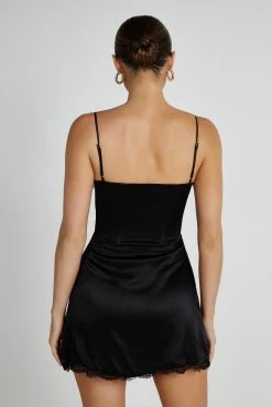 Kalila Corset Mini Dress - Black -Meshki Shop 20230602 meshki ecomm eofy1332