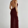 Maxine Sheer Knit Maxi Dress - Berry -Meshki Shop 20230608 meshki july collection0457