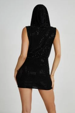 BSD Seona Square Diamante Mini Dress - Black 16 BSD Seona Square Diamante Mini Dress - Black -Meshki Shop 20230608 meshki july collection0822