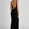 BSD Pam Square Diamante Maxi Dress - Black -Meshki Shop 20230608 meshki july collection0961
