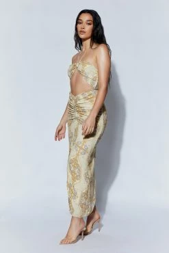 Arisa Halter Midi Dress - Persian Print -Meshki Shop 220712 MESHKI ECOM AM 0530