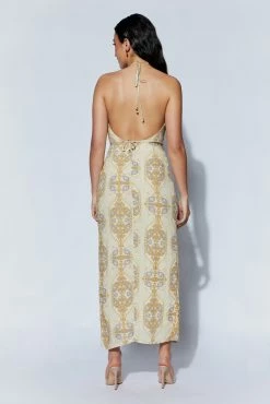 Arisa Halter Midi Dress - Persian Print -Meshki Shop 220712 MESHKI ECOM AM 0535