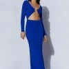 Mehlika Cut Out Maxi Dress With Hardware - Persian Blue -Meshki Shop 220727 Meshki ecom 0120