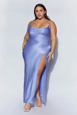 Jade Cowl Neck Backless Maxi Dress - Lavender -Meshki Shop 220811 Meshki Ecom 1677