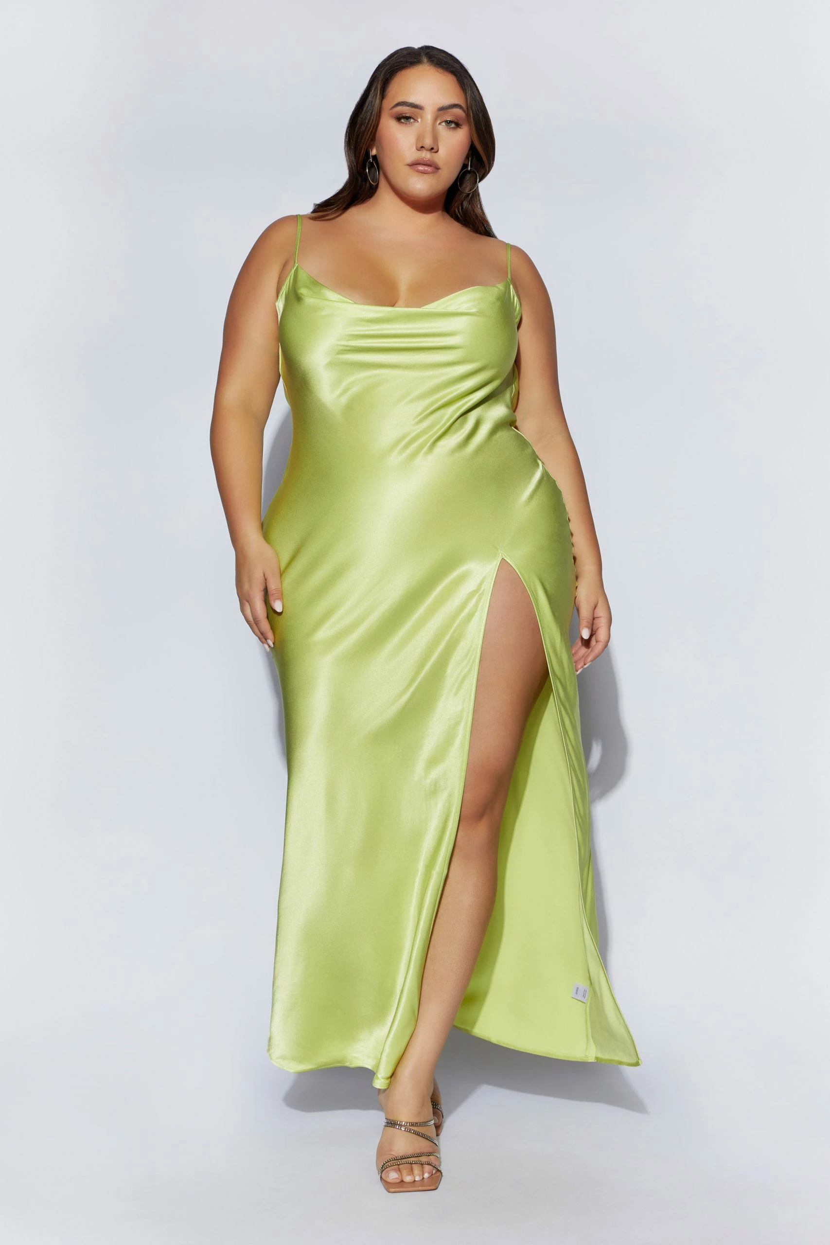 Jade Cowl Neck Backless Maxi Dress - Pistachio Green 9 Jade Cowl Neck Backless Maxi Dress - Pistachio Green - Image 7