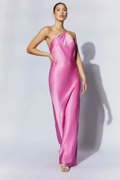 Alena One Shoulder Maxi Dress - Pink 15 Alena One Shoulder Maxi Dress - Pink -Meshki Shop 220811 Meshki Ecom 2061