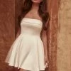 Eileen Mini Dress - White -Meshki Shop 230127 MeshkiBridal 0049