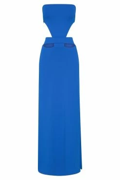 Marissa Strapless Maxi Dress With Waist Tie - Cobalt Blue 19 Marissa Strapless Maxi Dress With Waist Tie - Cobalt Blue -Meshki Shop B502021.12.10MESHKI 5639