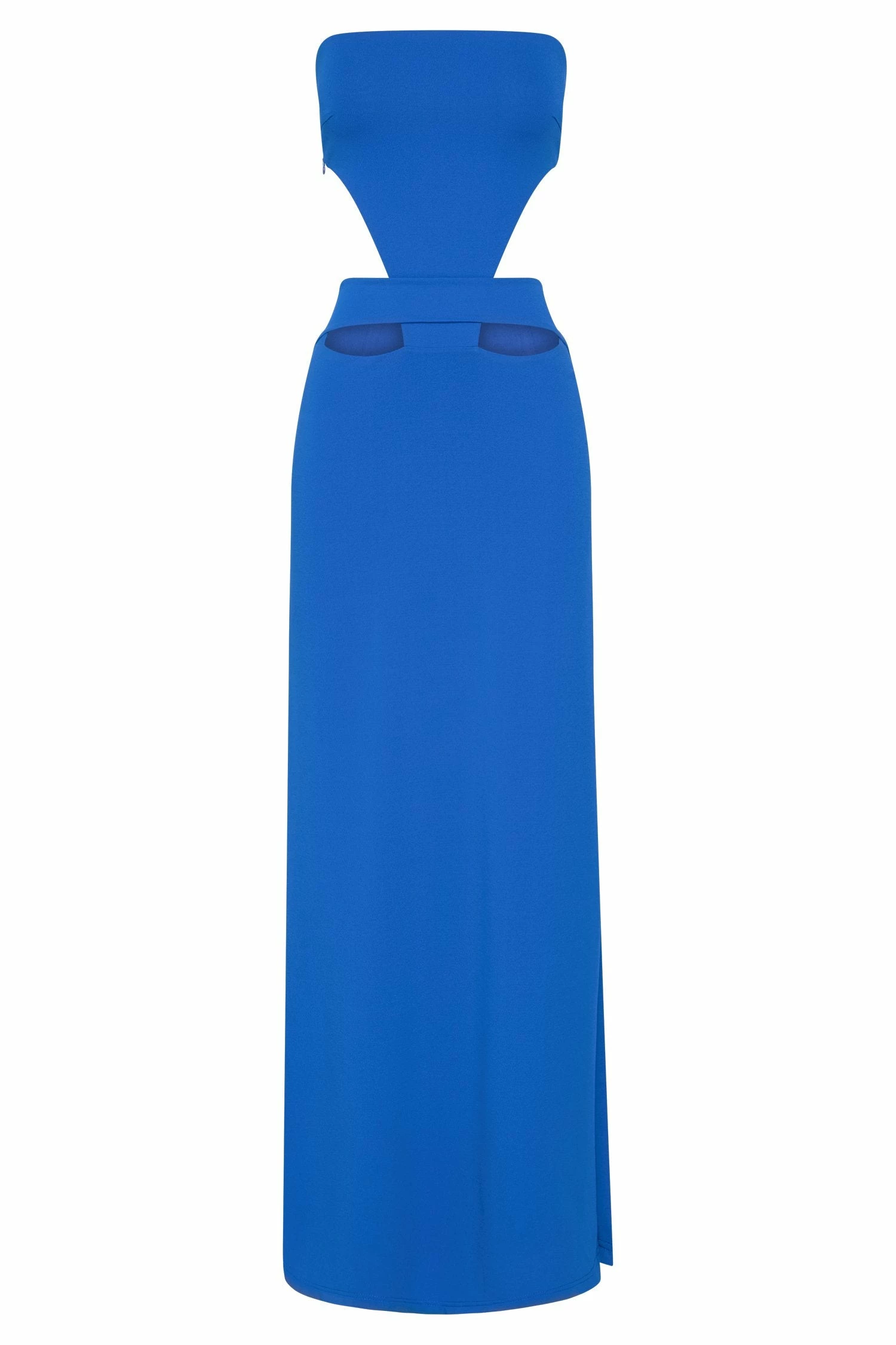 Marissa Strapless Maxi Dress With Waist Tie - Cobalt Blue 11 Marissa Strapless Maxi Dress With Waist Tie - Cobalt Blue - Image 9