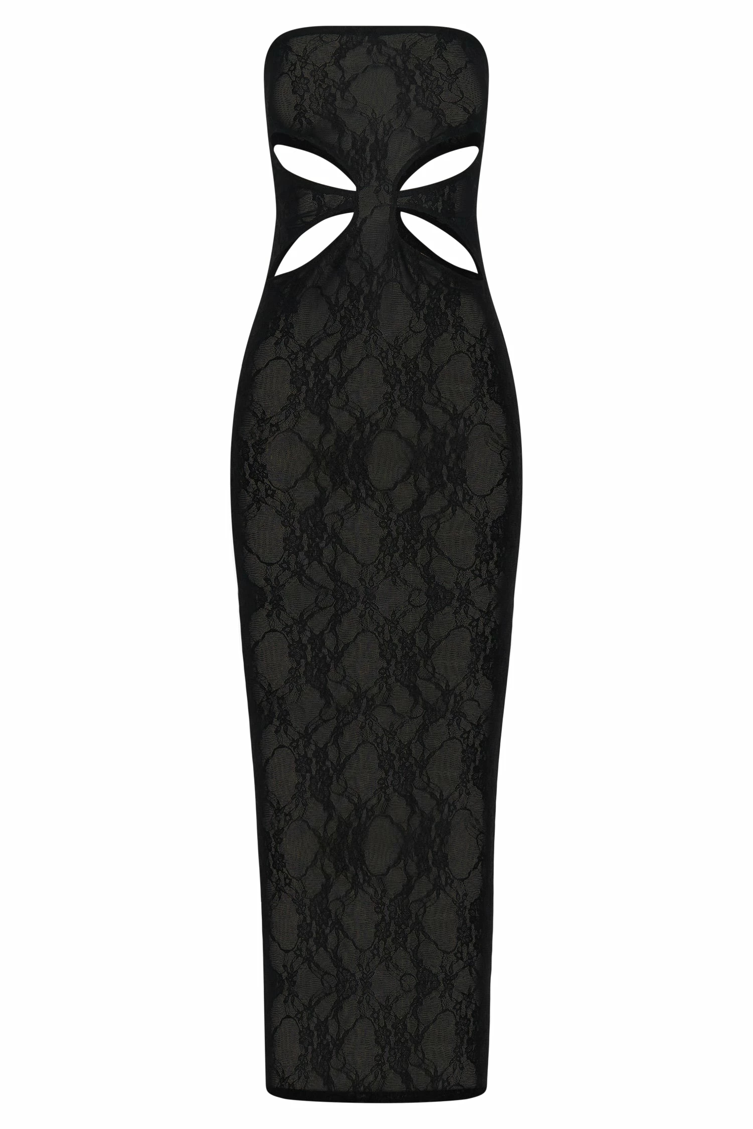 Krista Cut Out Bandeau Maxi Dress - Black 11 Krista Cut Out Bandeau Maxi Dress - Black - Image 9