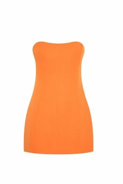 Maci Crepe Mini Dress - Tangerine 20 Maci Crepe Mini Dress - Tangerine -Meshki Shop B542022.03.02MESHKI 6329