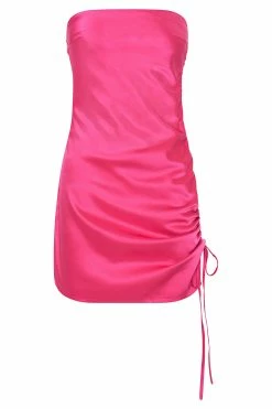 Katia Strapless Ruched Side Mini Dress - Fuchsia -Meshki Shop B572022.05.06MESHKI 176