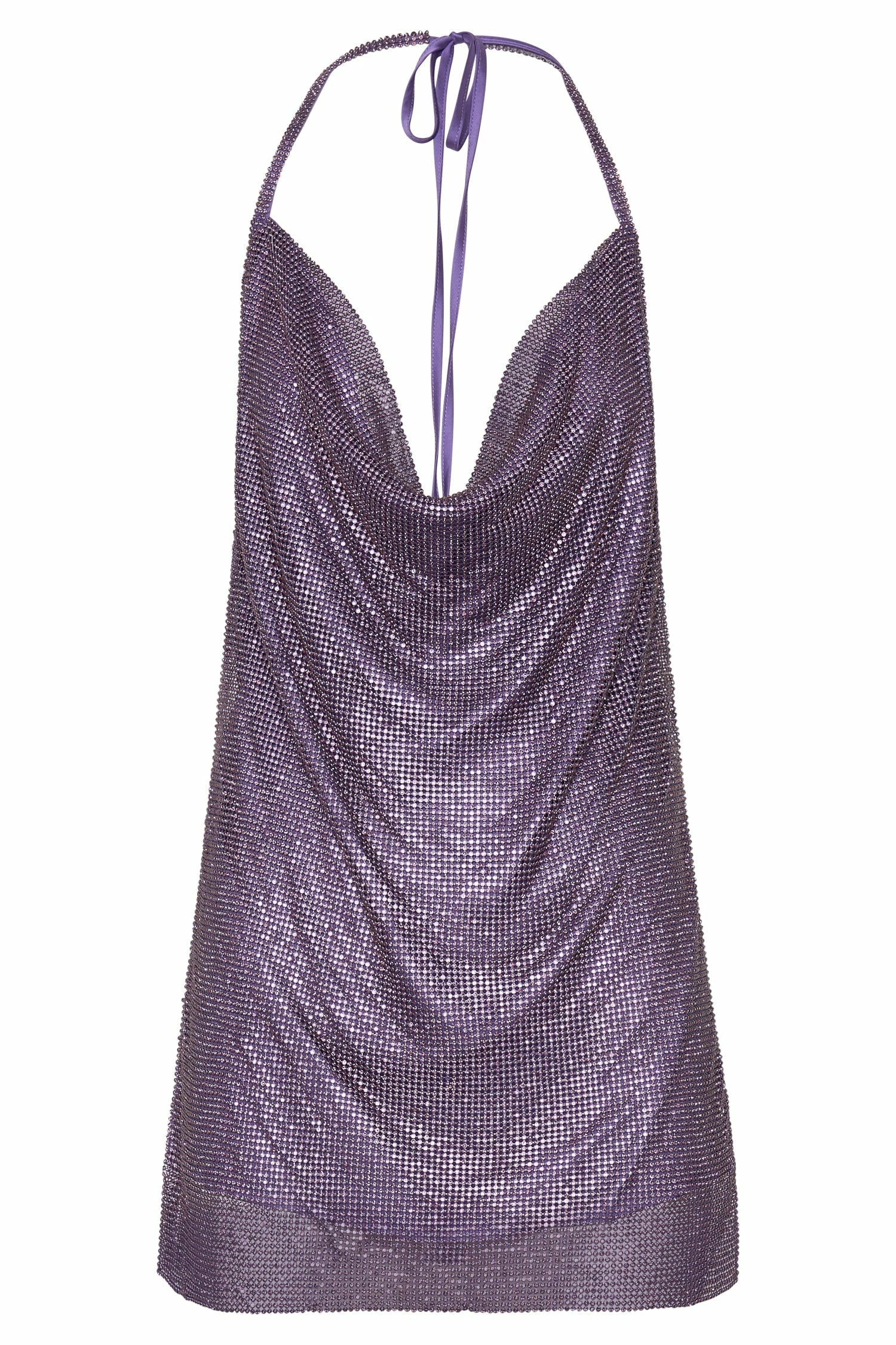 BSD Siya Halter Glomesh Mini Dress - Purple 12 BSD Siya Halter Glomesh Mini Dress - Purple - Image 10