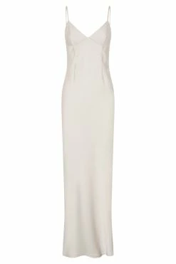 Baily Satin Maxi Dress - Silver -Meshki Shop B572022.05.06MESHKI 217