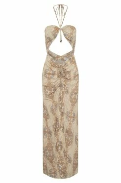 Arisa Halter Midi Dress - Persian Print -Meshki Shop B592022.06.16MESHKI 7329