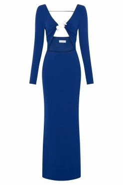 Mehlika Cut Out Maxi Dress With Hardware - Persian Blue 15 Mehlika Cut Out Maxi Dress With Hardware - Persian Blue -Meshki Shop B592022.06.16MESHKI 7415