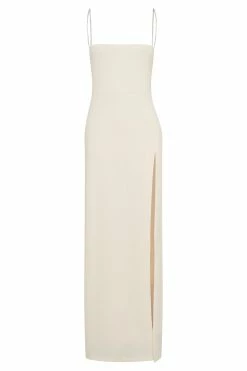 Dionne Criss Cross Diamante Maxi Dress - Bone -Meshki Shop B602022.06.24MESHKI 8259