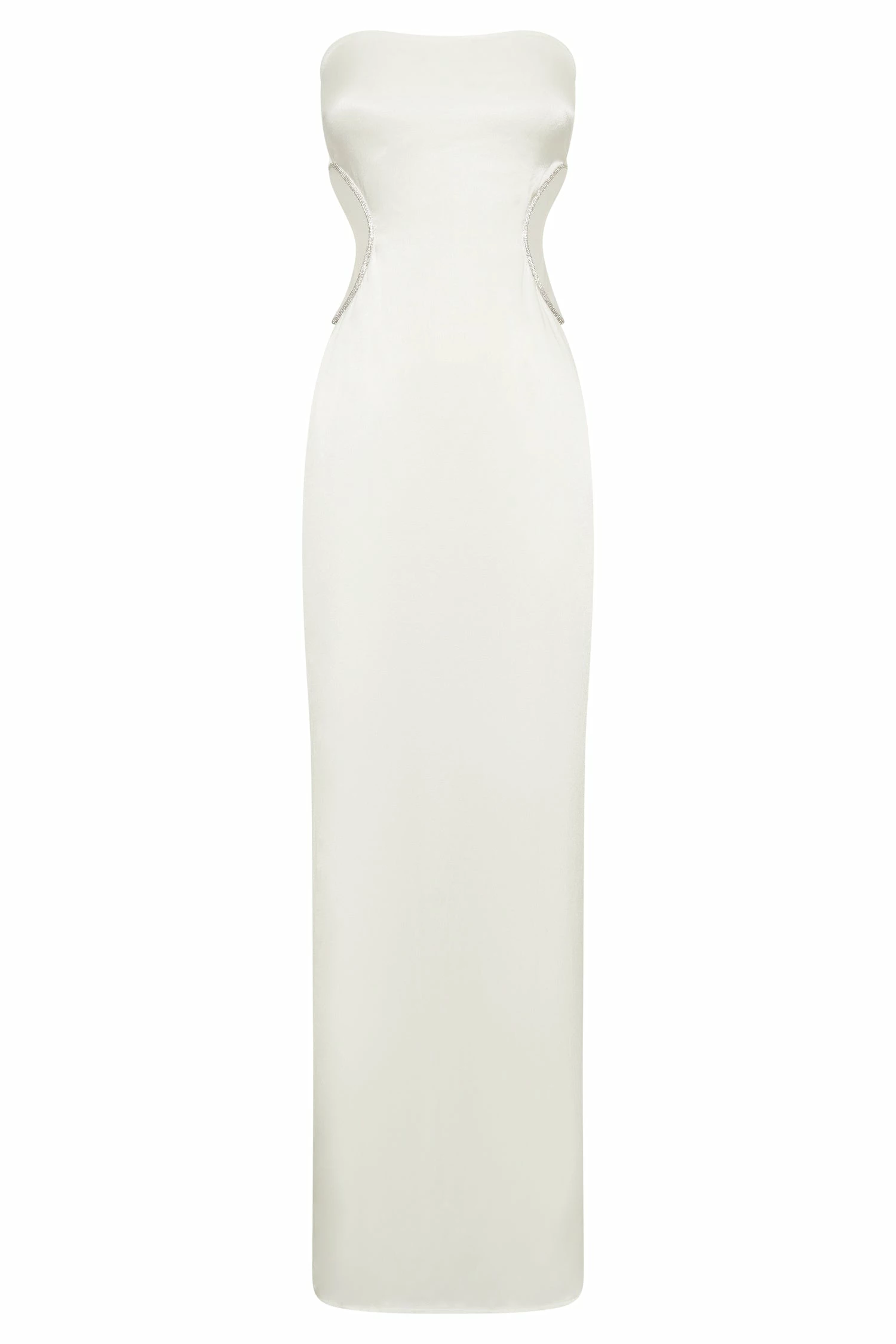 BSD Lawry Diamante Cut Out Maxi Dress - White 10 BSD Lawry Diamante Cut Out Maxi Dress - White - Image 8