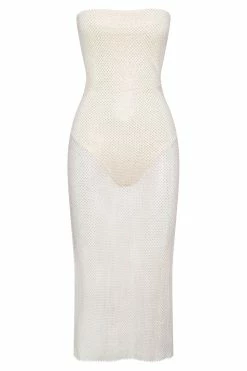BSD Nima Diamante Mesh Midi Dress - Cream -Meshki Shop B622022.07.18MESHKI 8778