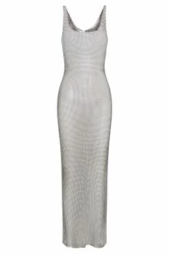 BSD Delara Diamante Mesh Maxi Dress - Black -Meshki Shop B622022.07.18MESHKI 8798