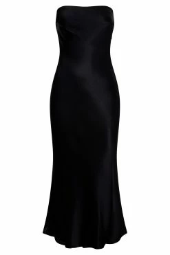 Mischa Strapless Midi Dress With Lace Detailing - Black 13 Mischa Strapless Midi Dress With Lace Detailing - Black -Meshki Shop B632022.07.26MESHKI 8989