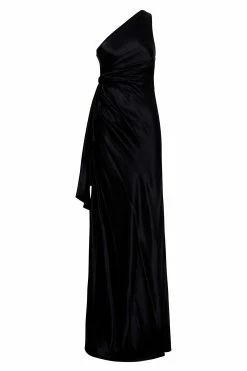 Calliope One Shoulder Maxi Dress - Black -Meshki Shop B632022.07.26MESHKI 9010