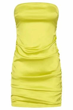 Corinne Ruched Mini Dress - Fresh Green -Meshki Shop B652022.08.31MESHKI 9517