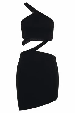 BSD Oriane E-Hook Mini Dress - Black -Meshki Shop B662022.09.14MESHKI 10073