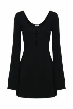 Birdie Long Sleeve Knit Mini Dress - Black 15 Birdie Long Sleeve Knit Mini Dress - Black -Meshki Shop B672022.10.05MESHKI 10614