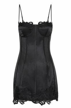 Tatiana Corset Mini Dress With Lace - Black 19 Tatiana Corset Mini Dress With Lace - Black -Meshki Shop B672022.10.05MESHKI 10645