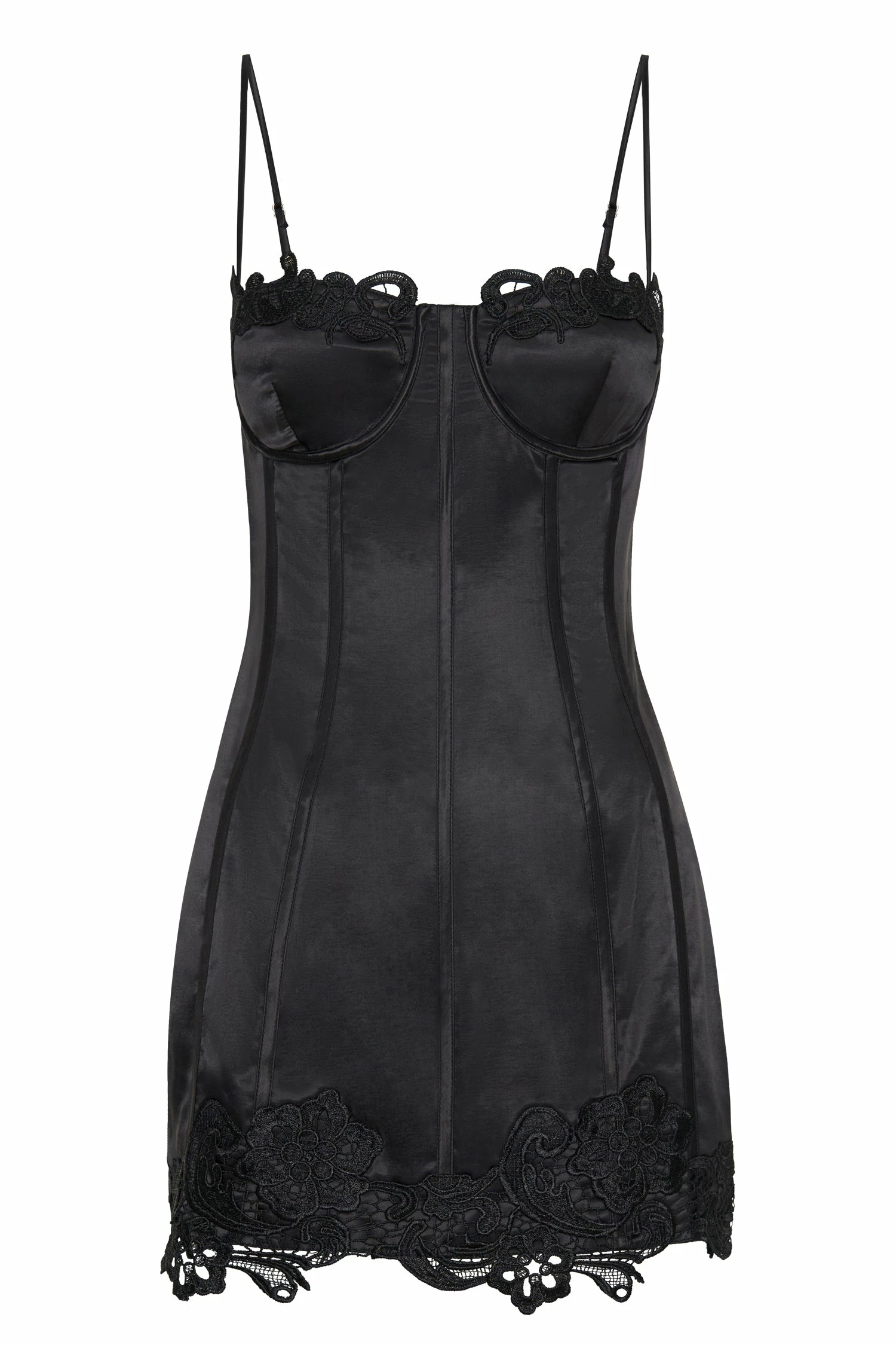 Tatiana Corset Mini Dress With Lace - Black 11 Tatiana Corset Mini Dress With Lace - Black - Image 9