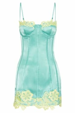 Tatiana Corset Mini Dress With Lace - Mint 13 Tatiana Corset Mini Dress With Lace - Mint -Meshki Shop B672022.10.05MESHKI 10651