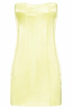 Amaya Lace Up Corset Mini Dress - Lemon 17 Amaya Lace Up Corset Mini Dress - Lemon -Meshki Shop B672022.10.05MESHKI 10665