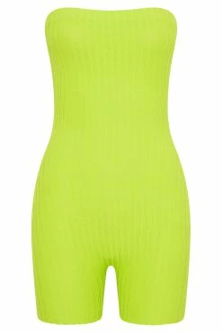 Ginny Strapless Knitted Playsuit - Fresh Green 13 Ginny Strapless Knitted Playsuit - Fresh Green -Meshki Shop B672022.10.05MESHKI 10700