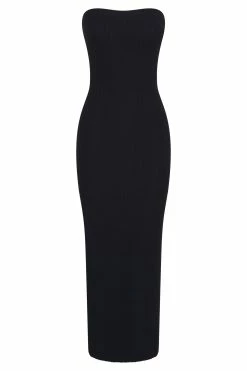 Imani Strapless Knit Maxi Dress - Black -Meshki Shop B672022.10.05MESHKI 10762