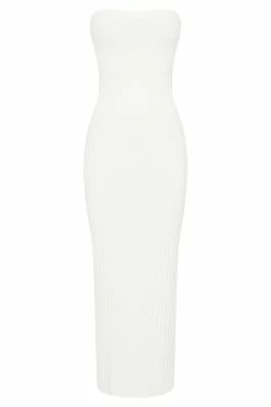 Imani Strapless Knit Maxi Dress - White 13 Imani Strapless Knit Maxi Dress - White -Meshki Shop B672022.10.05MESHKI 10766
