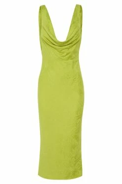 BSD Fallon Cowl Midi Dress - Chartreuse 17 BSD Fallon Cowl Midi Dress - Chartreuse -Meshki Shop B682022.10.11MESHKI 11380