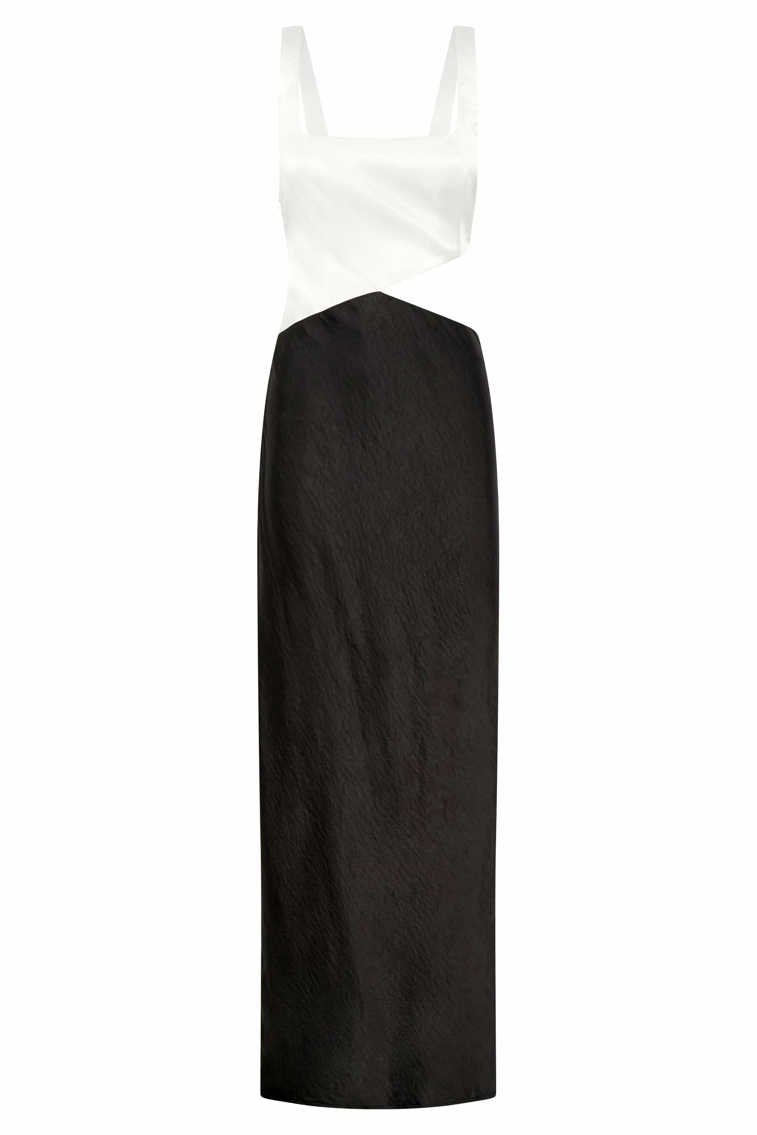 Gianna Two Tone Slashed Maxi Dress - Black 11 Gianna Two Tone Slashed Maxi Dress - Black - Image 9